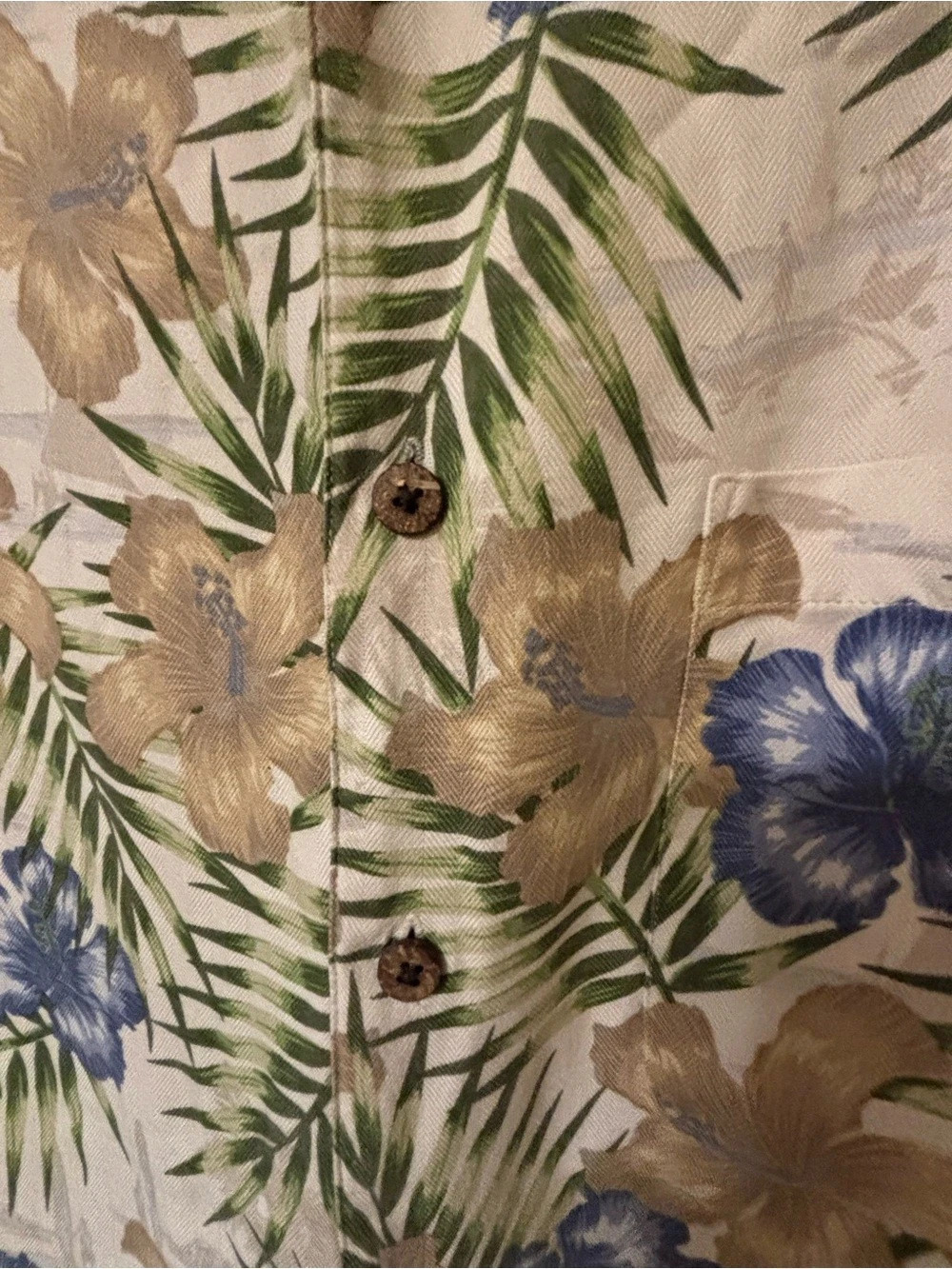JSA Bank Floral Silk Shirt Size Large Like New